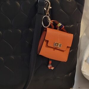 NWT Orange Mini Purse Bag Charm